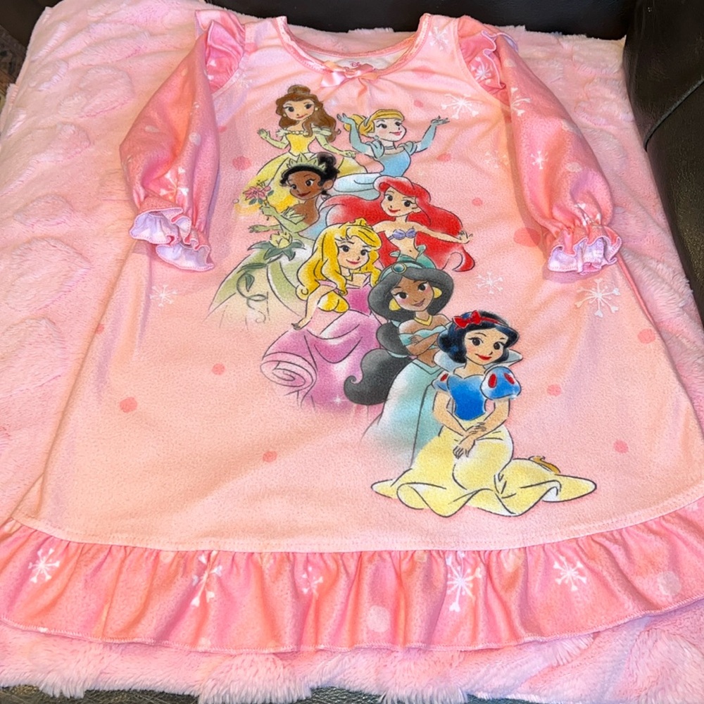 Disney Princess Pink Kids Pajamas